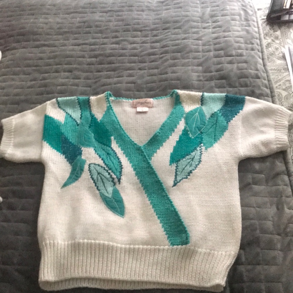 Vintage short sleeve sweater